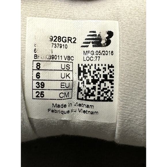 New Balance 928v2 Walking Shoes Gray Leather Women’s 8 - Picture 8 of 9